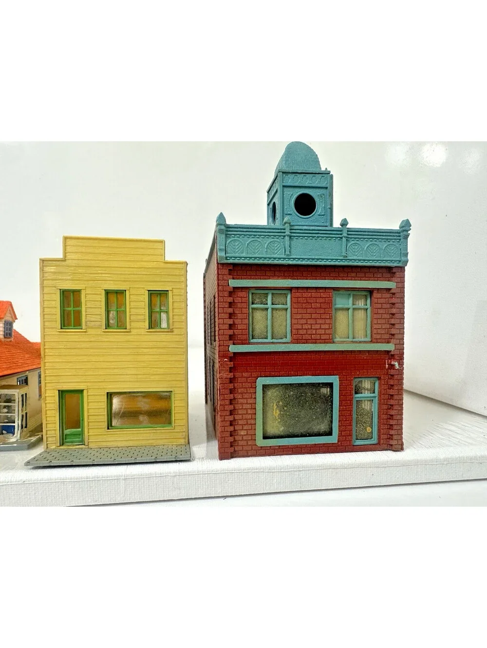 HO Scale Town Main Street Lot 3 Vintage Storefront Buildings Tyco Atlas Walthers